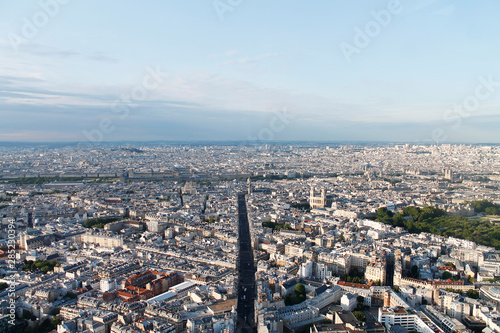 Skyline of Paris in France