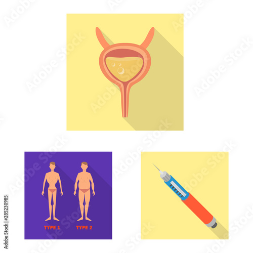 Vector design of symptom and disease icon. Collection of symptom and treatment stock symbol for web.