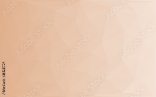 Beige low poly background. Triangular pattern, modern design. Geometric gradi...
