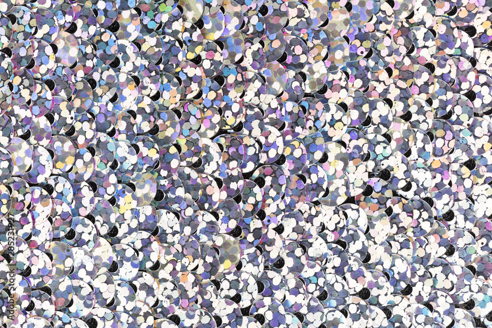 Decorative background of sequins detail