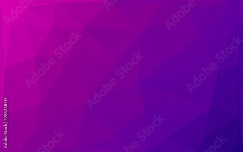 Purple and blue gradient low poly background. Triangular pattern, modern desi...