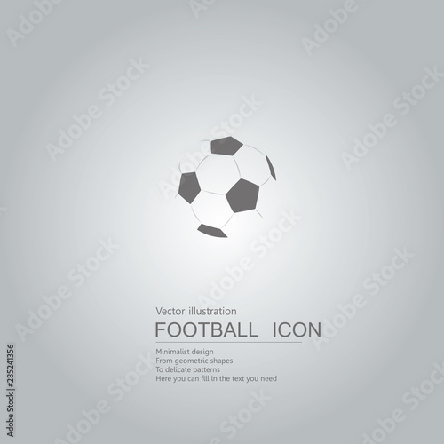 Vector drawn football icons. The background is a gray gradient.