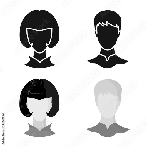 Vector illustration of professional and photo sign. Set of professional and profile vector icon for stock.