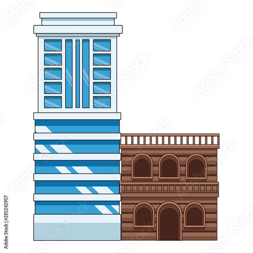Urban buildings and city architecture