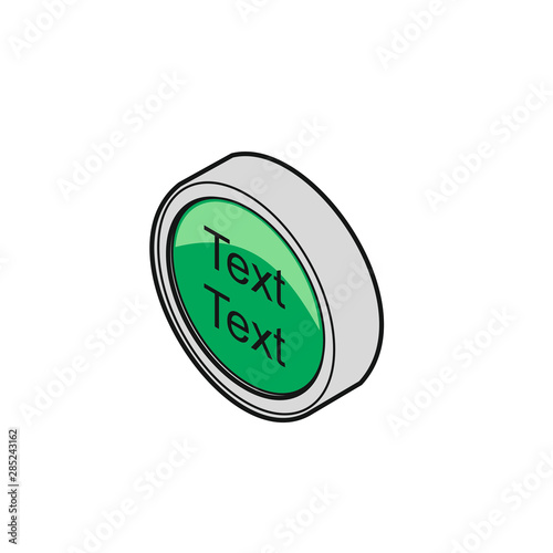 Button, grün, doppelzeiligText  [coloriert]