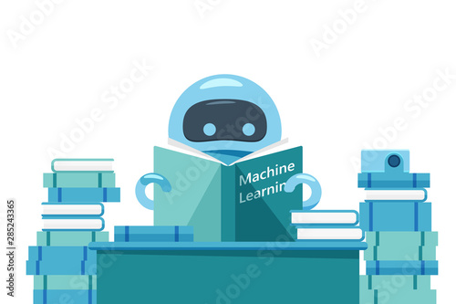 Bot reading machine learning book