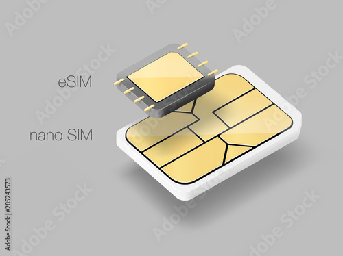 Set of SIM cards. Vector illustration. Ready for your design. EPS10.