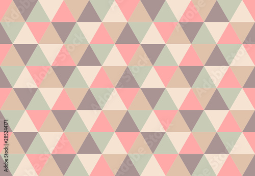 Multicolor triangular seamless pattern.Low poly geometric background. Different colors design. Print design for textile, posters, flyers, T-shirts, wallpapers. Mosaic template made of triangles.Vector