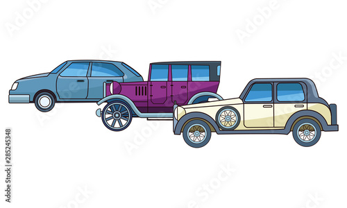 Vintage and classic cars vehicles