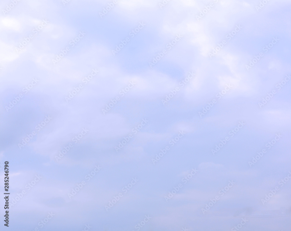 Cloudy sky background square banner. Empty blue sky texture with fluffy story clouds, squared frame view Cloudy sky background square banner. Empty blue sky texture with fluffy story clouds, squared frame view