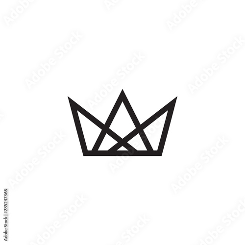 Crown logo design vector template