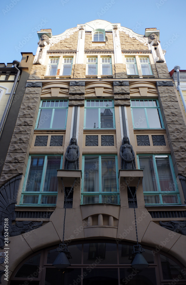 Fototapeta premium façade d'immeuble dans Tallinn, Estonie