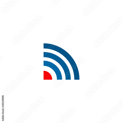 Signal logo design vector template