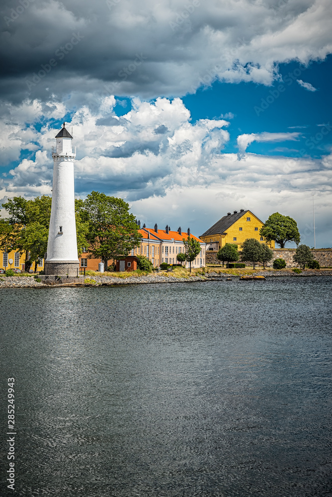 Karlskrona Stumholmen Lighthouse From Opposite Side