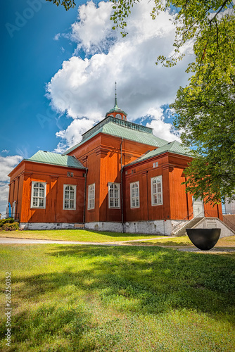 Karlskrona Admiralty Wooden Church Portrait Composition photo