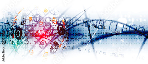 machine technology gears. retro gearwheel mechanism bacground