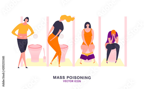 People suffering diarrhea image