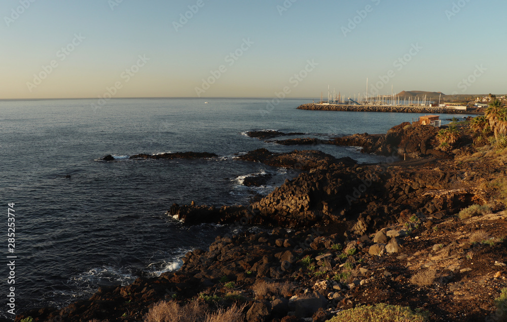 Rocks at the ocean in Tenerife, Spain