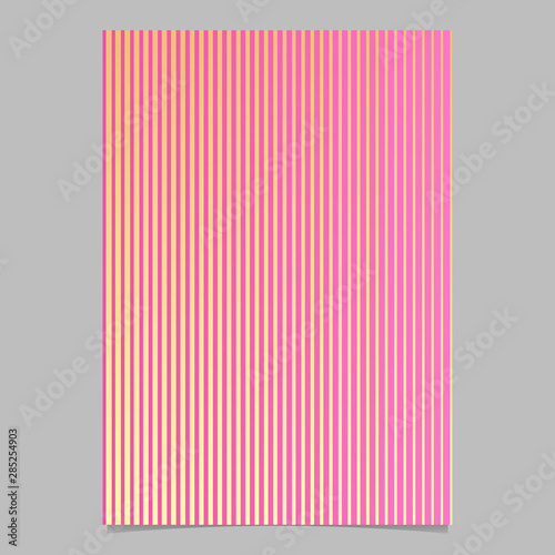 Geometric gradient stripe flyer template - abstract vector brochure background
