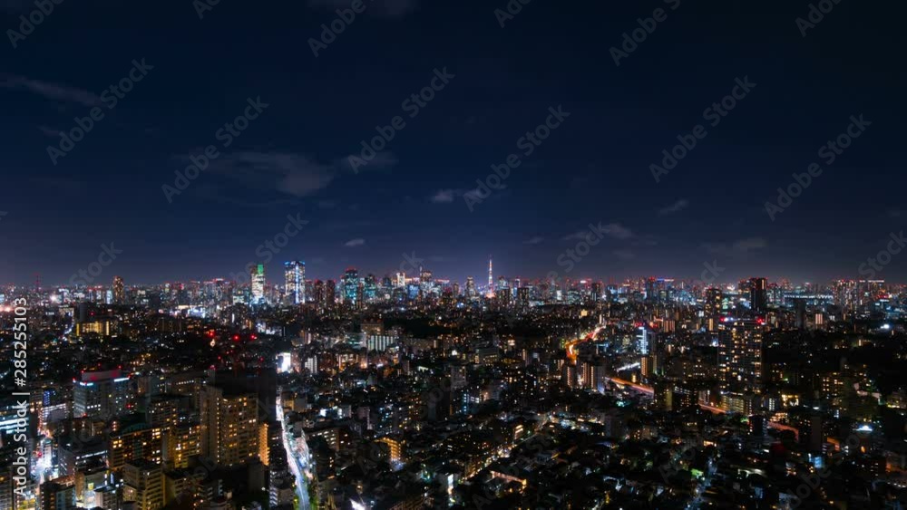 4K 東京夜景 タイムラプス 4K 東京夜景 タイムラプス