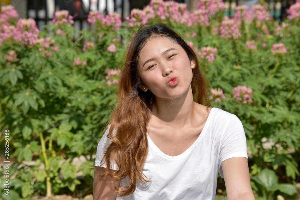 A Diverse Female Kissing