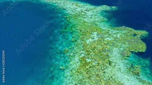 Aerial view of beautiful lagoons and limestone cliffs of Coron, Palawan, Philippines