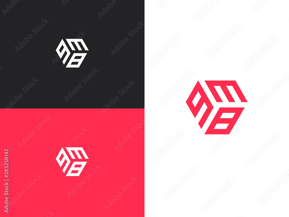 Combination number, stylish vector emblem for design Combination number, stylish vector emblem for design