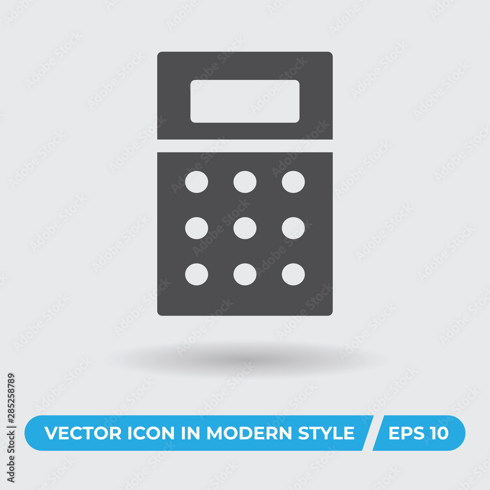Calculator vector icon, simple sign for web site and mobile app. Calculator vector icon, simple sign for web site and mobile app.