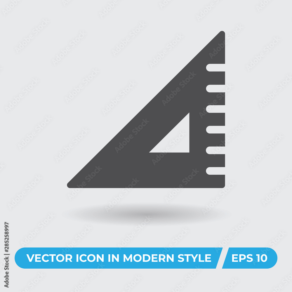 Triangle ruler vector icon, simple sign for web site and mobile app. Triangle ruler vector icon, simple sign for web site and mobile app.