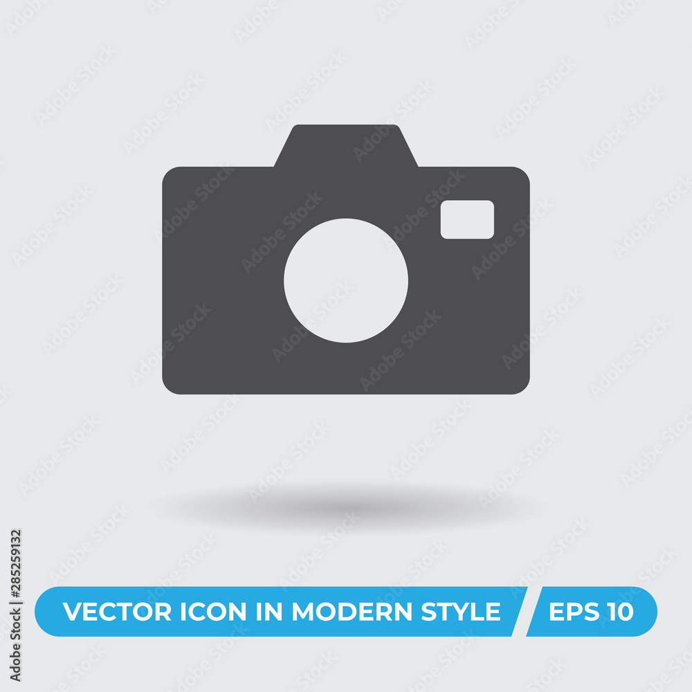Photo camera vector icon, simple sign for web site and mobile app. Photo camera vector icon, simple sign for web site and mobile app.