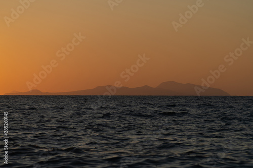 Rodia Beach in Messina - View of the Aeolian islands in Messina © Wead