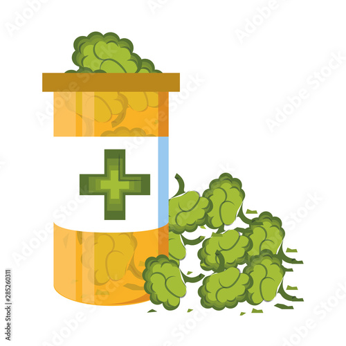 cannabis martihuana sativa hemp cartoon
