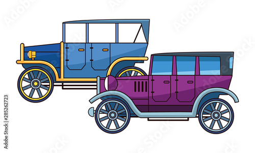 Vintage and classic cars vehicles