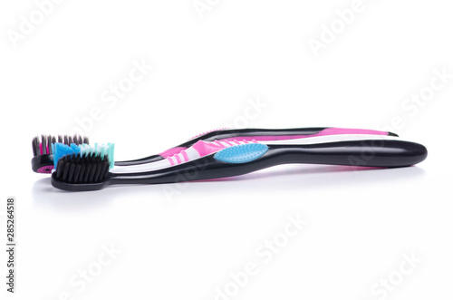 Toothbrushes health care on white background isolation