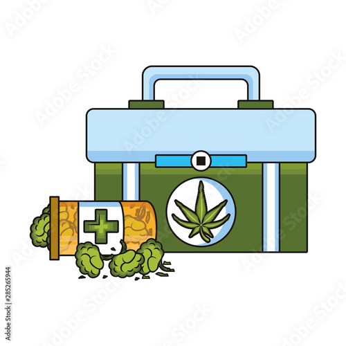 cannabis martihuana sativa hemp cartoon