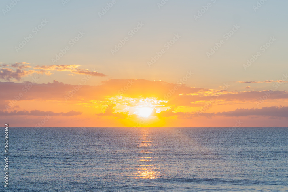 Sunrise at Hobe Sound Beach on Florida's East Coast on the Atlantic Ocean, Hobe Sound, Martin County, Florida, USA