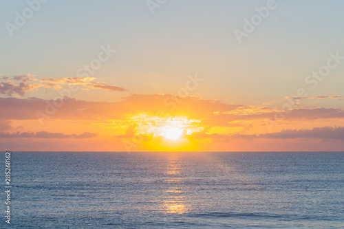 Sunrise at Hobe Sound Beach on Florida's East Coast on the Atlantic Ocean, Hobe Sound, Martin County, Florida, USA