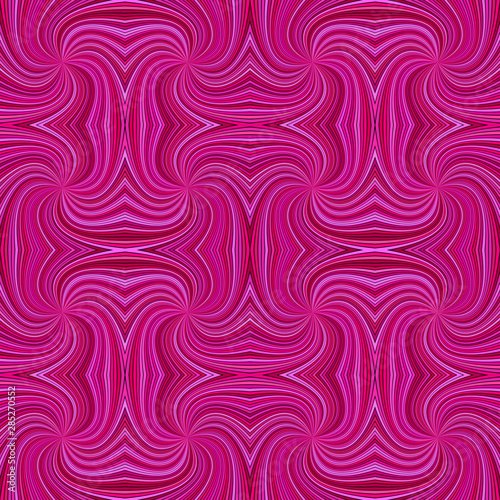 Pink seamless hypnotic abstract spiral burst stripe pattern background - vector graphic design