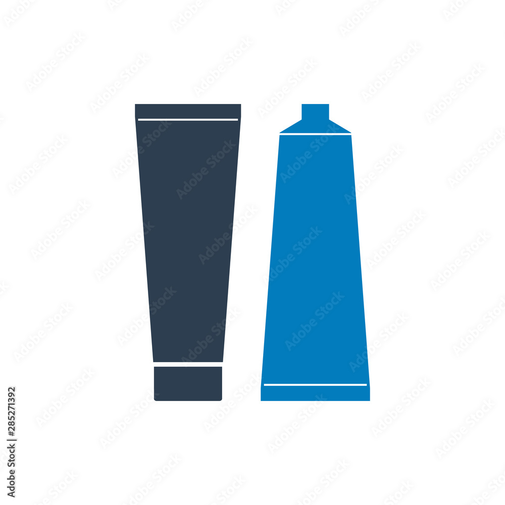 Cosmetics cream tube icon. Flat style vector EPS. Cosmetics cream tube icon. Flat style vector EPS.
