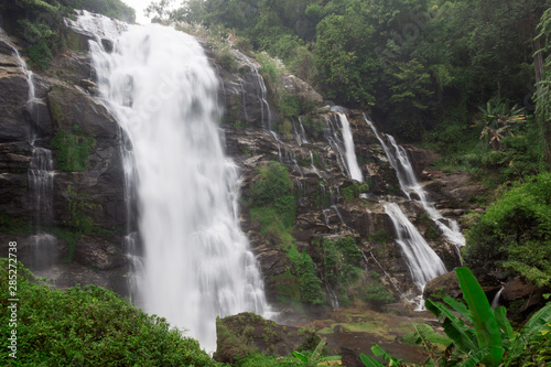 Wachirathan Waterfall, the popular place in Chiang Mai , Thailand