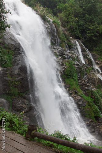 Wachirathan Waterfall  the popular place in Chiang Mai   Thailand