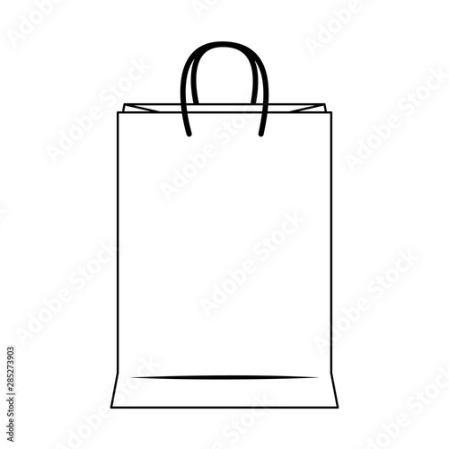shopping retail sale store cartoon in black and white