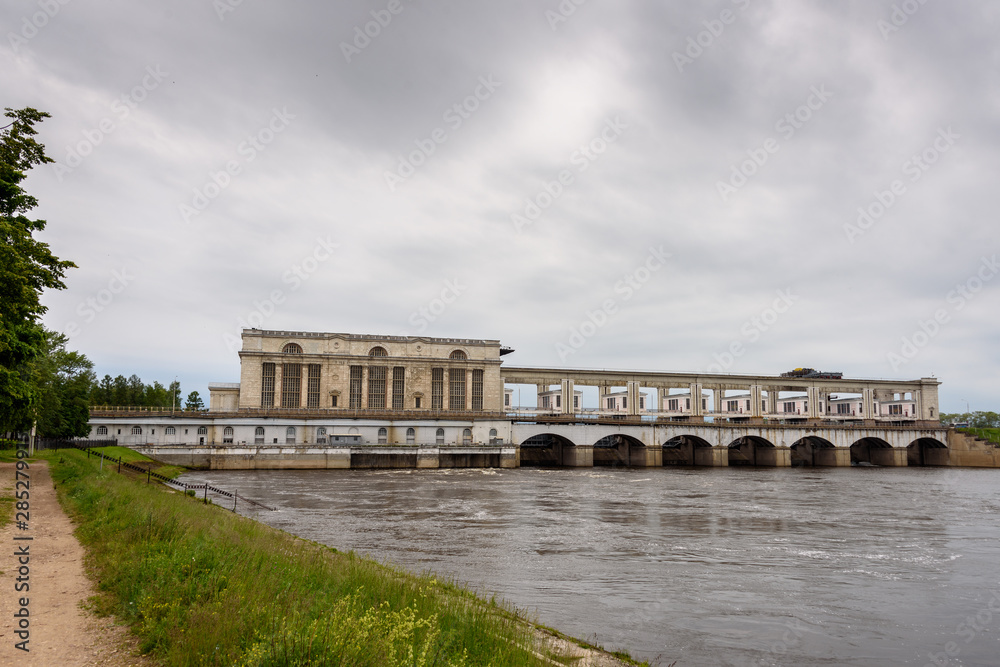 Hydroelectric Power Plant. Town of Uglich, Russia