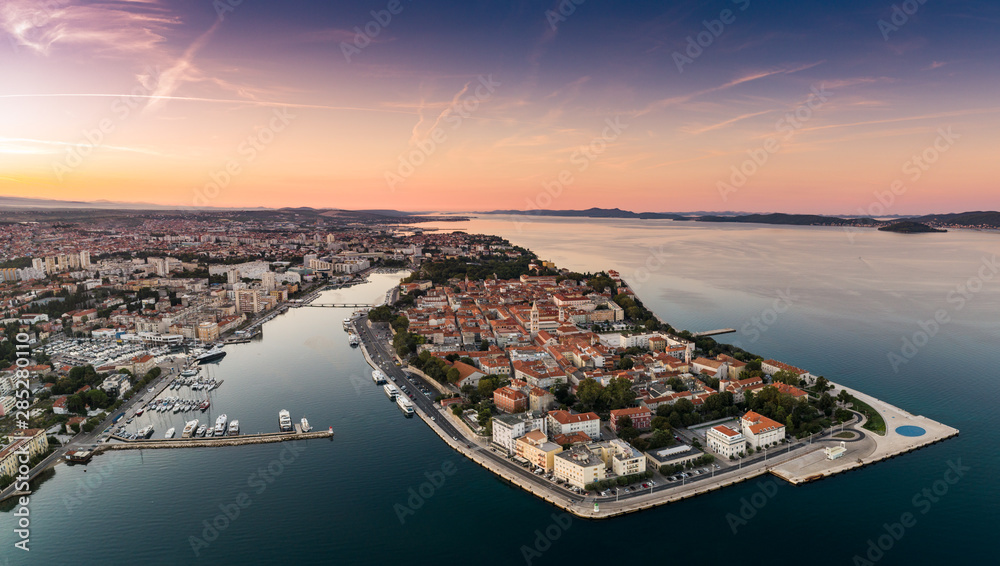 Aerial photo from Zadar