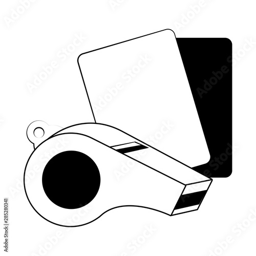 Soccer football sport game concept in black and white