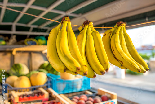 Fototapeta Naklejka Na Ścianę i Meble -  Street fruit market in Greece