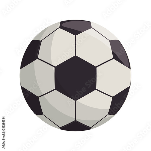 Soccer football ball equipment cartoon isolated