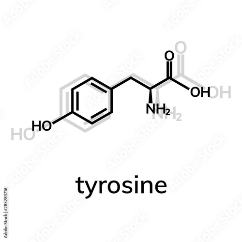 Tyrosine (Tyr) amino acid chemical formula