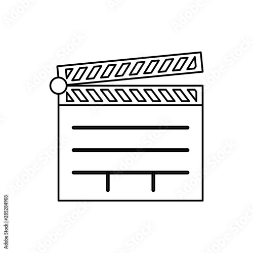 clapboard cinema director isolated icon
