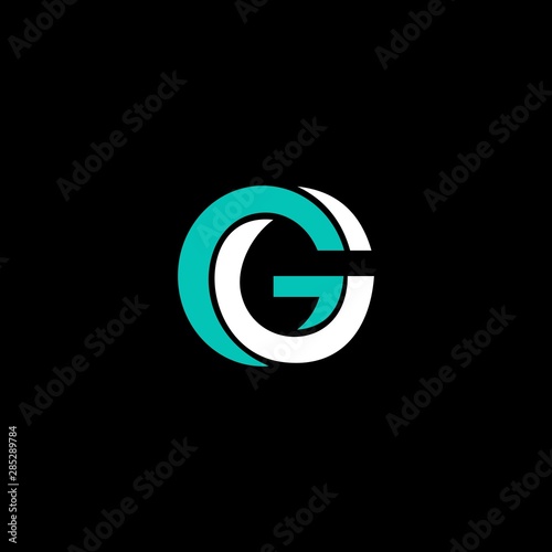 GC logo design template vector illustration